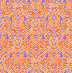 Ethnic asian pattern motif, vector illustration. 