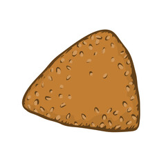 Loaf of bread. Wheat flour baked goods. Bakery and confectionery. Healthy food. Vector isolated art illustration isolated on a white background. Hand drawn sketch