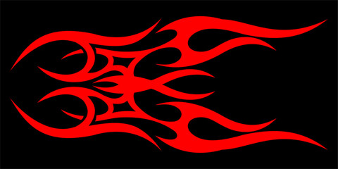 design, vector, fire, tribal, illustration, tattoo, art, decoration, pattern, flame, floral, red, flower, black, swirl, flames, ornament, style, nature, element, shape, symbol, frame, decor, wallpaper
