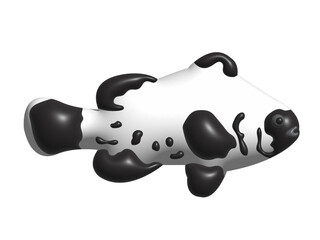 Clownfish in transparent background image format.