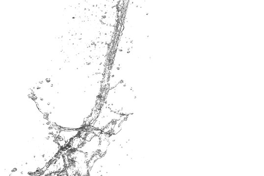 Water Splash Isolated On White