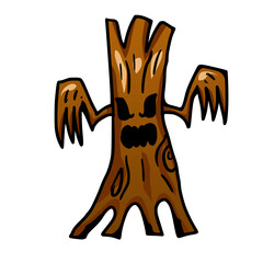 Tree Monster with crawling hand