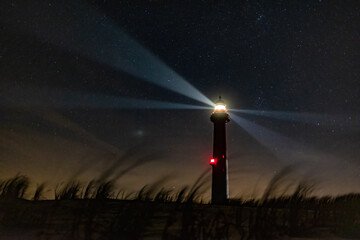 Lighthouse under the stars