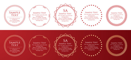 クリスマスモチーフのおしゃれなフレーム	
