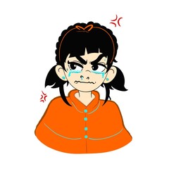 illustration - Differences in facial expressions and emotions