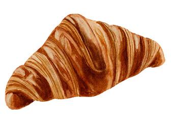 Watercolor croissant Transparent background Png Pastries Baking 