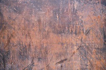 Distressed iron sheet surface texture, background or interior decoration idea in parks and public places. Background splash concept