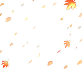 落ち葉が舞い散る背景　小