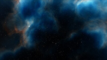 Deep space nebula with stars. Bright and vibrant Multicolor Star field Infinite space outer space background with nebulas and stars. Star clusters, nebula outer space background 3d render
