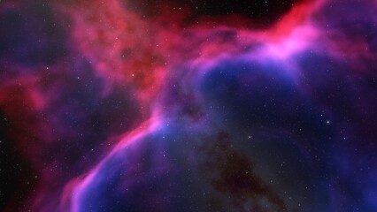 Fototapeta premium Space nebula, for use with projects on science, research, and education. Illustration 