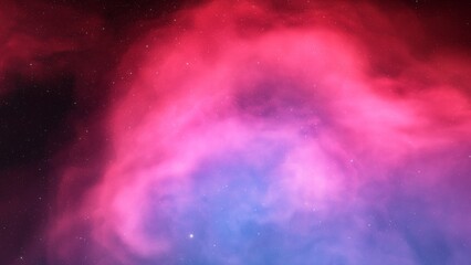 red-violet nebula in outer space, horsehead nebula, unusual colorful nebula in a distant galaxy, red nebula 3d render
