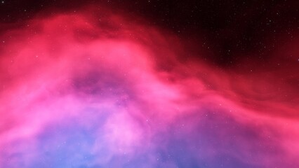 Deep space nebula with stars. Bright and vibrant Multicolor Starfield Infinite space outer space background with nebulas and stars. Star clusters, nebula outer space background 3d render
