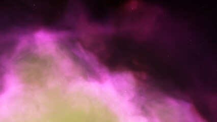 Deep space nebula with stars. Bright and vibrant Multicolor Starfield Infinite space outer space background with nebulas and stars. Star clusters, nebula outer space background 3d render
