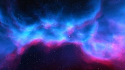 Fototapeta premium Deep space nebula with stars. Bright and vibrant Multicolor Starfield Infinite space outer space background with nebulas and stars. Star clusters, nebula outer space background 3d render 