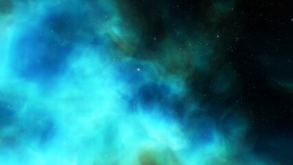 Space background with stardust and shining stars. Realistic cosmos and color nebula. Colorful galaxy. 3d illustration
