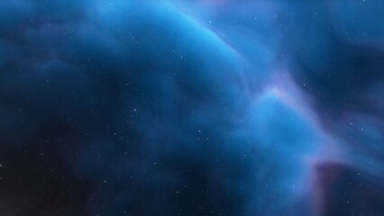 Space background with stardust and shining stars. Realistic cosmos and color nebula. Colorful galaxy. 3d illustration
