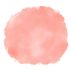 Pastel Light Pink Watercolor Paint Stain Background Circle