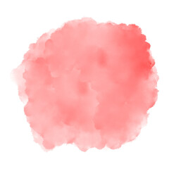 Pastel Red Watercolor Paint Stain Background Circle