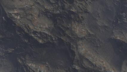 View of the 3d rendering realistic planet mars surface from space.