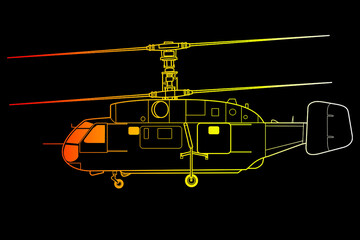 Helicóptero de dos rotores ka-27