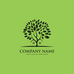 Obraz premium Tree House business logo vector, Brand Identity Logos design, modern logo, Logo Designs Vector Illustration Template