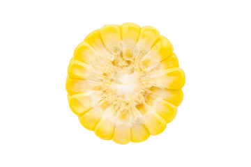 Corn isolated on white background with clipping path