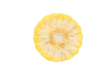 Corn isolated on white background with clipping path