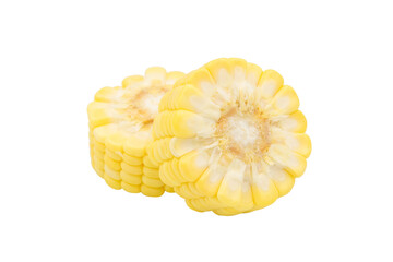 Corn isolated on white background with clipping path