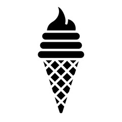 Ice Cream Glyph Icon