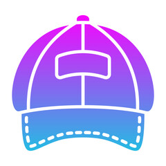 Cap Glyph Gradient Icon