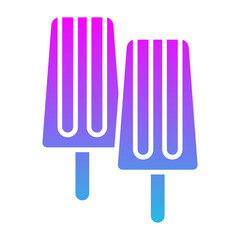 Fototapeta premium Ice Cream Glyph Gradient Icon