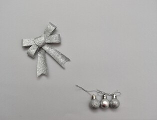 silver christmas gift box