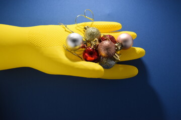 new years on a yellow background