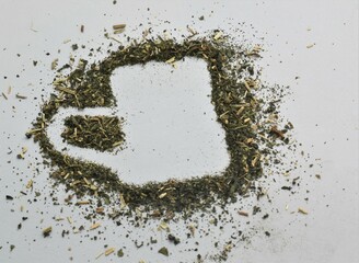 tea made of dried herbs