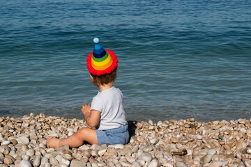 child on the beach