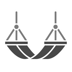 Hammock Greyscale Glyph Icon