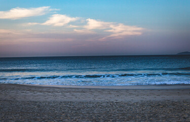 sunset on the beach