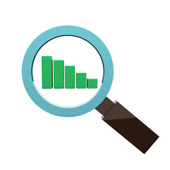 3D render Search financial markets 