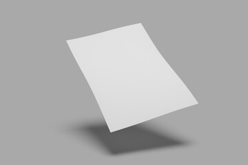 blank flyer paper