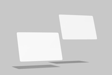 blank business card fronts and back