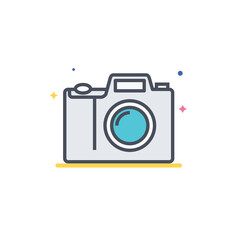 digital camera icon vector illustration.