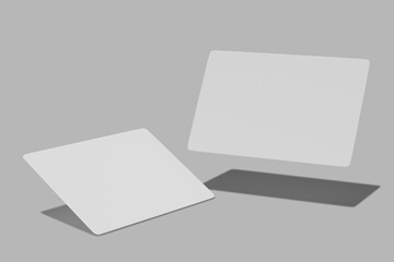 blank business card with shadow