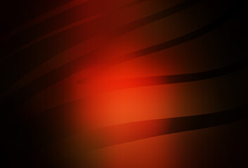 Dark Red vector pattern with curved lines.