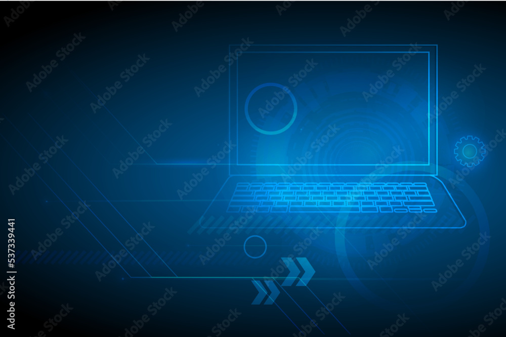 Poster abstract vector scientific data future and technology background that can use for business presentat