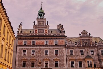 Fototapeta na wymiar The historical building of the town hall at Kolin, Czech republic