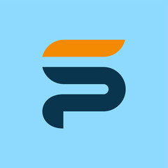 Obraz premium Professional and Minimalist Letter SP PS Logo Design, Editable in Vector Format i