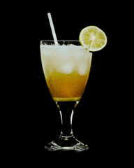 Drinks Bar Coctail Cold Black background Beverage