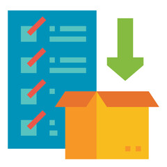 packing flat icon