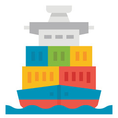 Obraz premium sea flat icon