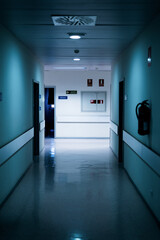 dark Hall in a hospital